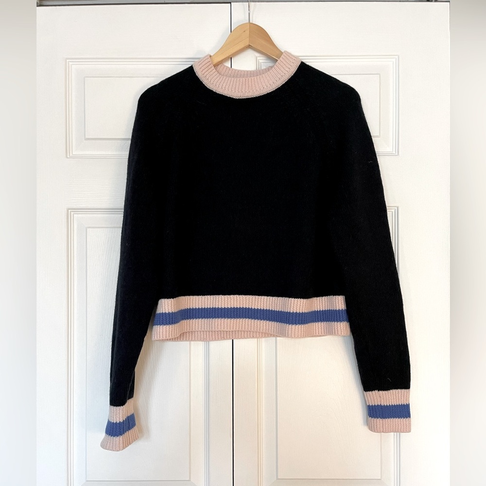 Rag & Bone Jean Striped Merino Wool Sweater, Size M